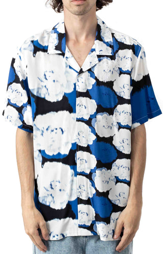 Hamptons Resort Button-Up Shirt - Blue