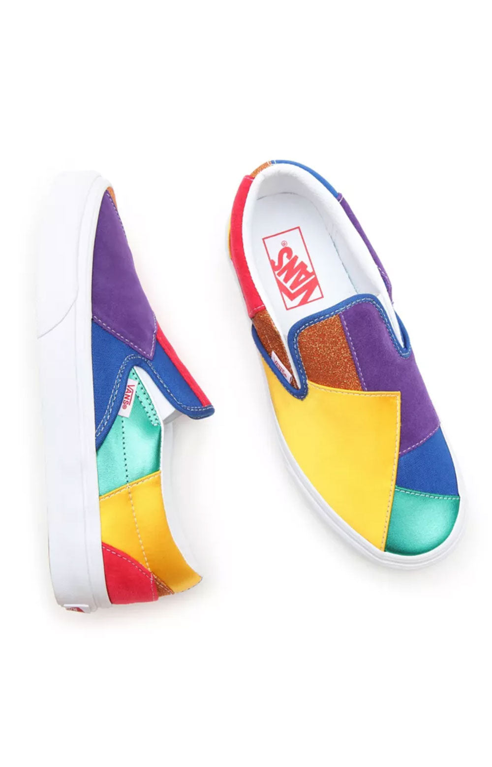 (3TB44B) Pride Classic Slip-On Shoes - Patchwork