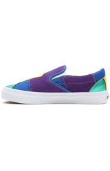 Vans Women's Pride Classic Slip-On Shoes - Vibrant Patchwork Design