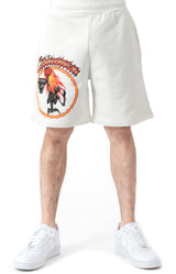 Skelly World Tour Sweatshorts - Cream