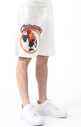 Skelly World Tour Sweatshorts - Cream