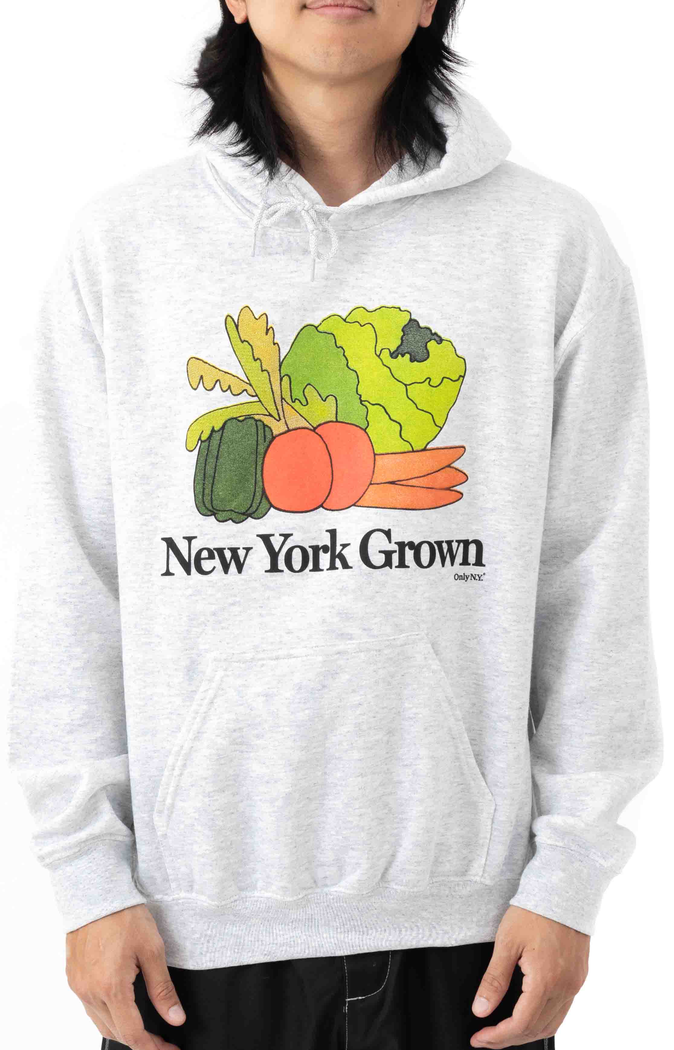 New York Grown Pullover Hoodie Ash