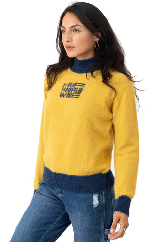 Disorder Jacquared Knit Sweater - Gold