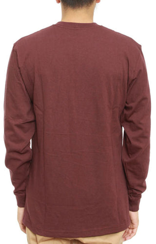 (K126) L/S Workwear Pocket Shirt - Port