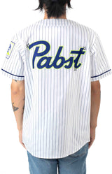 Pabst Twill Baseball Jersey - White