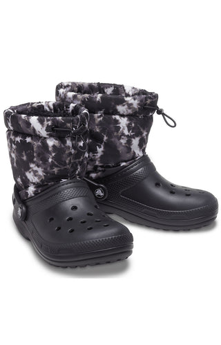 Classic Lined Neo Puff Tie-Dye Boots - Black