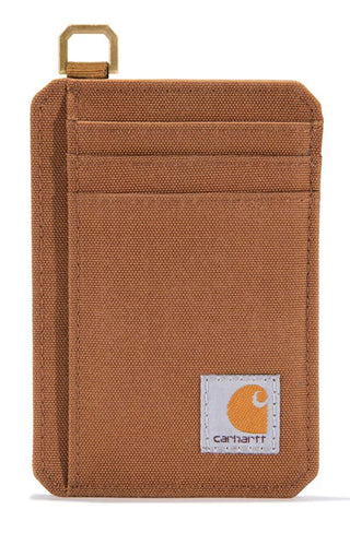 Nylon Duck Front Pocket Wallet - Carhartt Brown