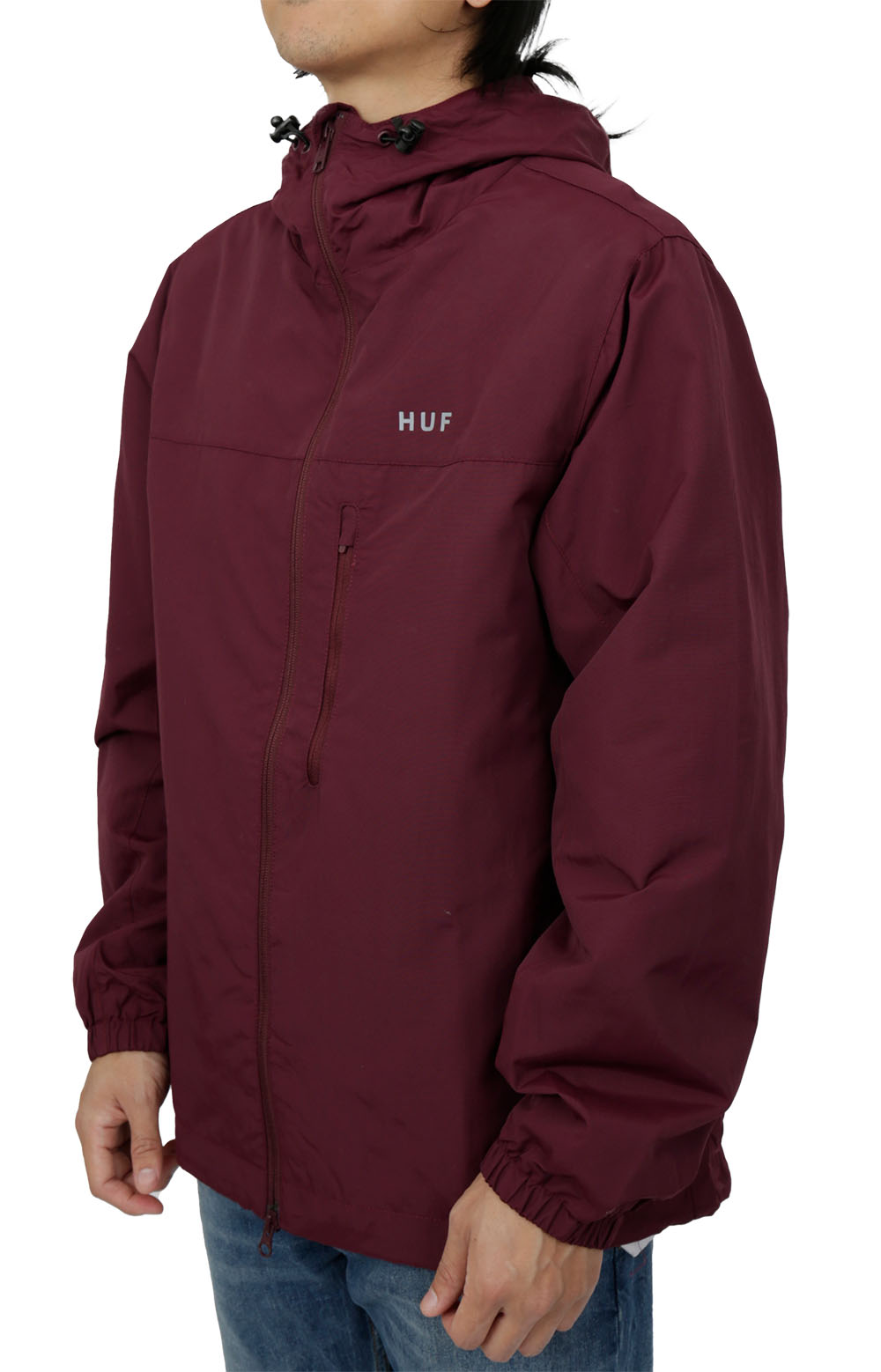 Essentials Zip Standard Shell Jacket - Merlot