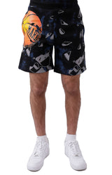 Shattered Backboard Tie-Dye Bermuda Shorts