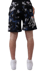 Shattered Backboard Tie-Dye Bermuda Shorts