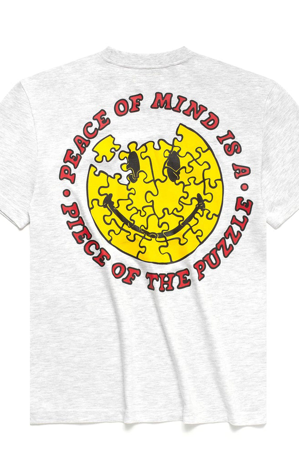 Smiley Piece Of Mind T-Shirt - Ash