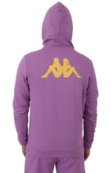 Kappa Haris Classic Pullover Hoodie - Violet/Bright White/Yellow