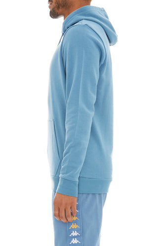 Authentic Haris Pullover Hoodie - Blue Steel/Bright White/Yellow