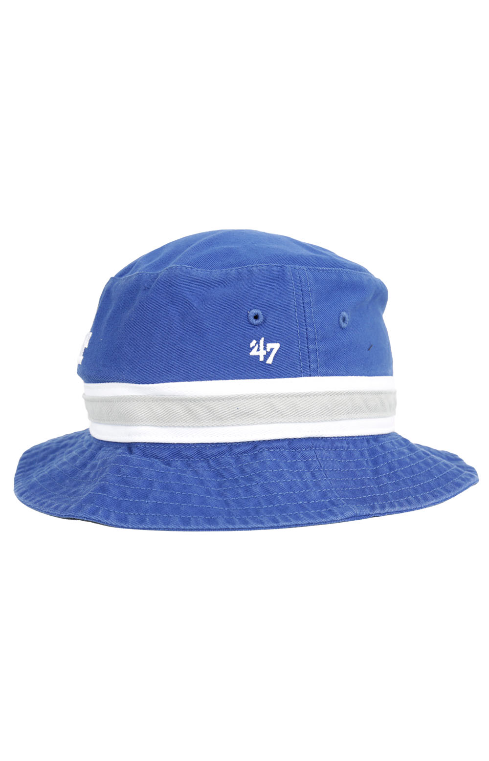 LA Dodgers Striped Bucket Hat - Royal Blue