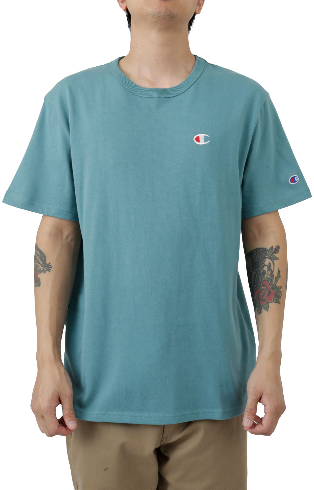 C Logo Heritage T-Shirt - Aqua tonic