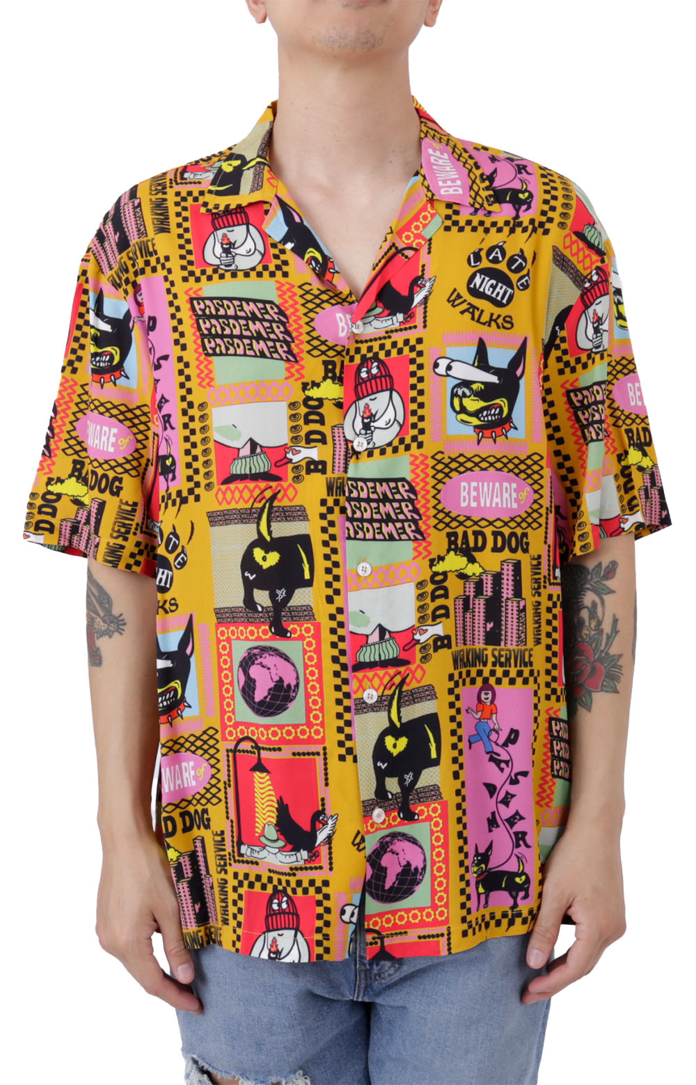 Bad Dogs Button-Up Shirt