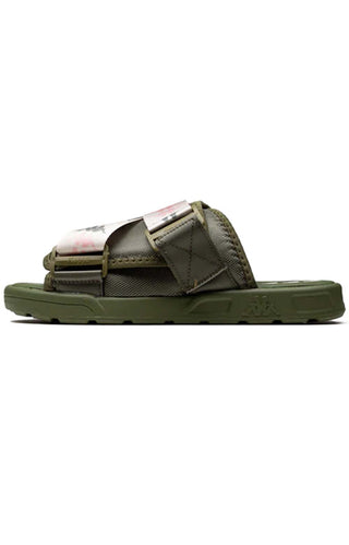 (341B32W) 222 Banda Mitel 8 Sandals - Green Loden/Almond