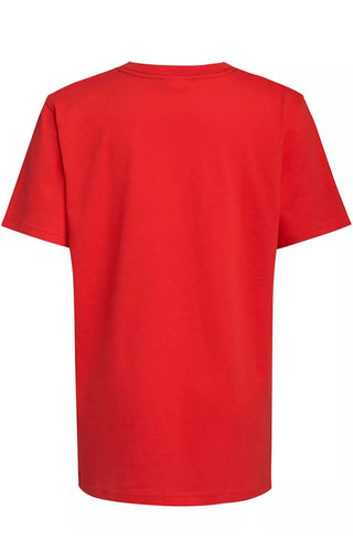 (AA7421) Adidas Baseball T-Shirt - Vivid Red