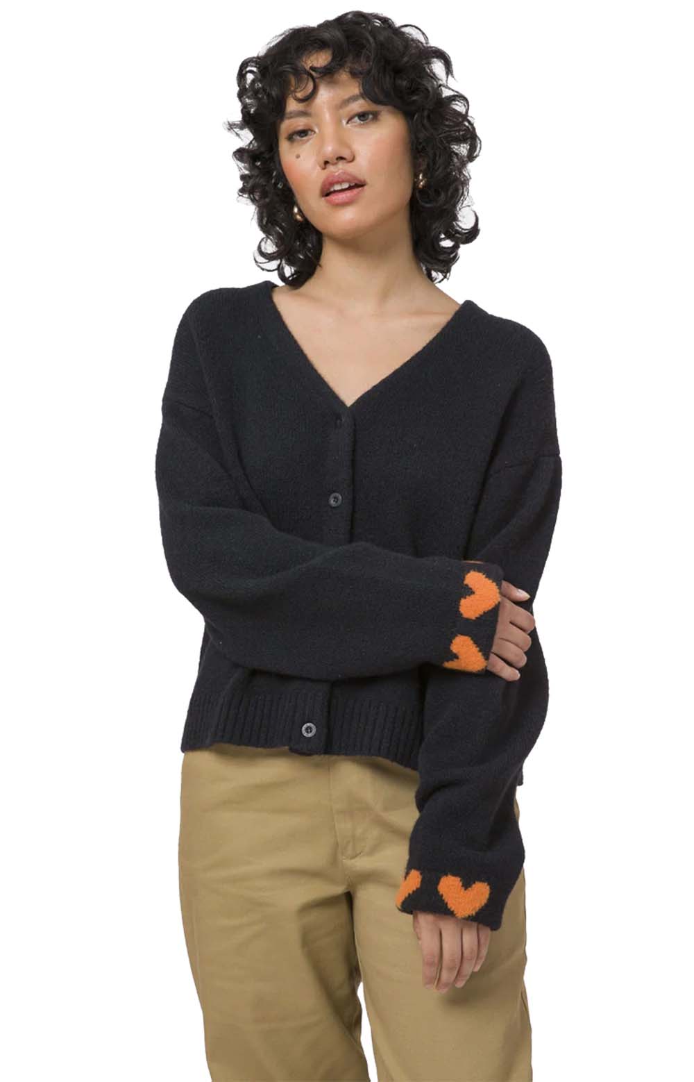 OG Feels Button-Up Sweater - Black