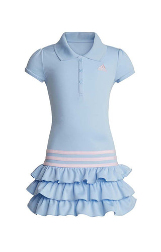 (AZ4613) SS Polo Dress - Clear Sky Adidas
