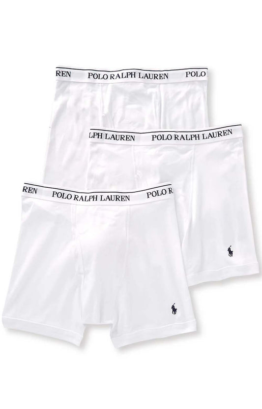 (RCBBP3-WHD) 3 Pack Classic Fit Boxer Briefs - White/Navy PP