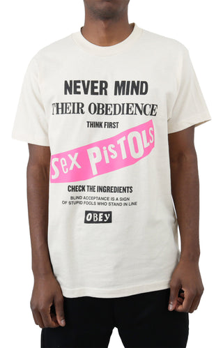 x Sex Pistols Never Mind Obedience T-Shirt - Cream