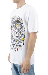 Smiley World Basketball Game Tee - White