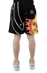 Market Solar System AOP Sweatshorts - Black