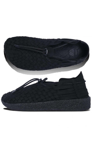 Latigo Suede Vegan Leather Shoes - Black/Black