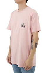 Off The Wall Graphic Pocket T-Shirt - Mellow Rose