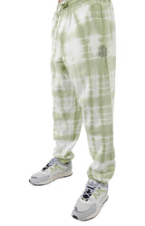 Chill Vibes Tie Dye Fleece Sweatpants - Celadon Green