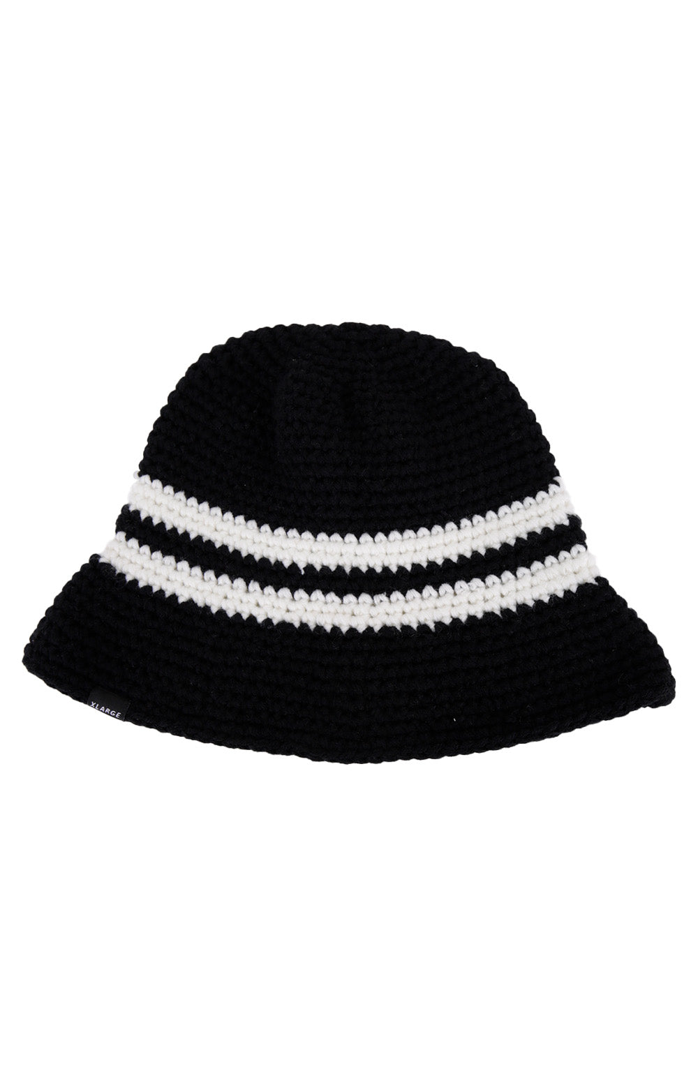 X-Large, Knitted Bucket Hat - Black M / Black