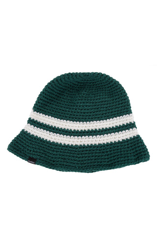 Knitted Bucket Hat - Green