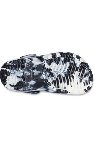 Classic Marbled Clogs - Black/White
