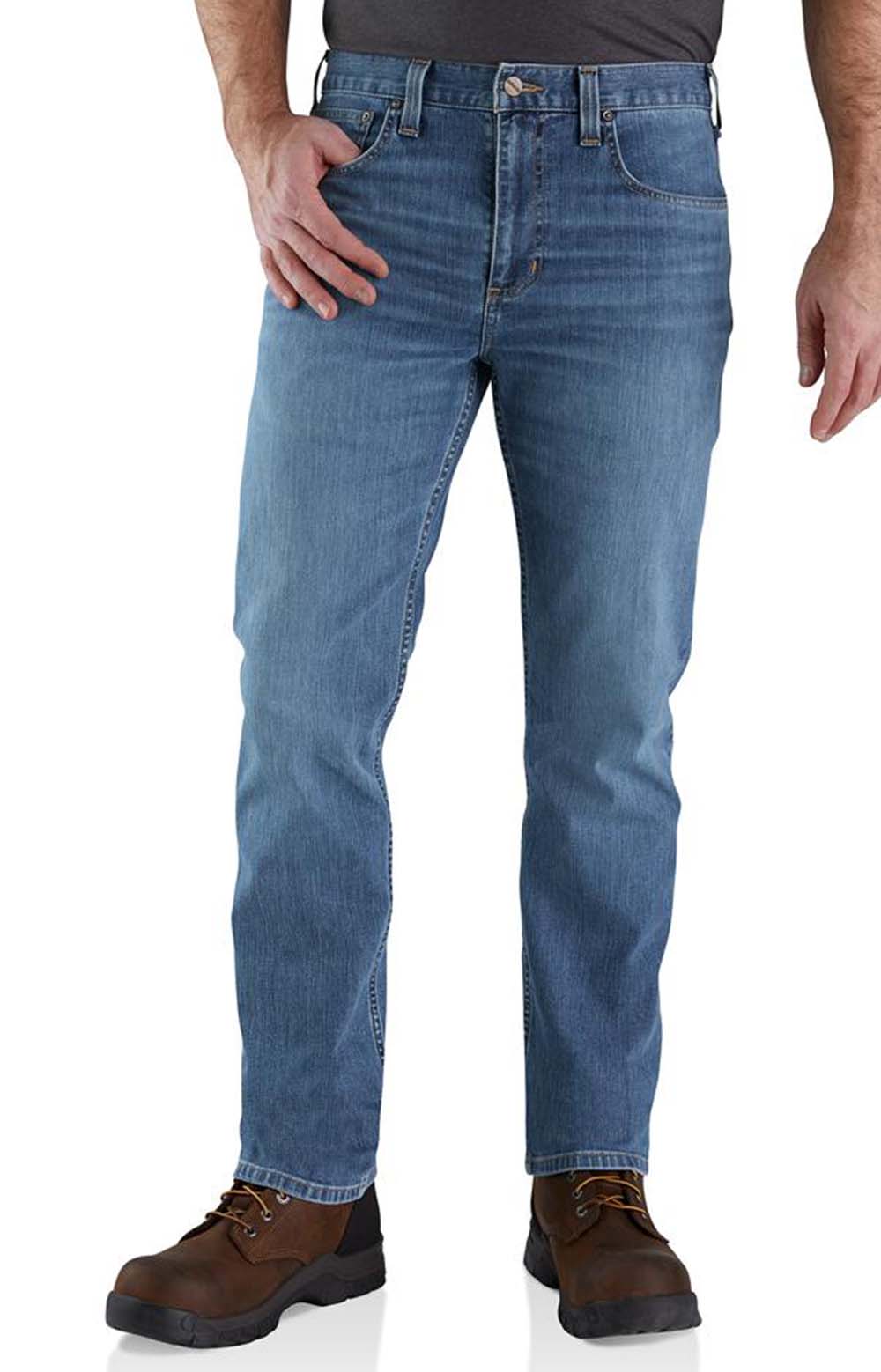 (102804) Rugged Flex Relaxed Fit Straight Leg Jean - Houghton