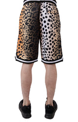 Staple Design Brown Mesh Basketball Shorts