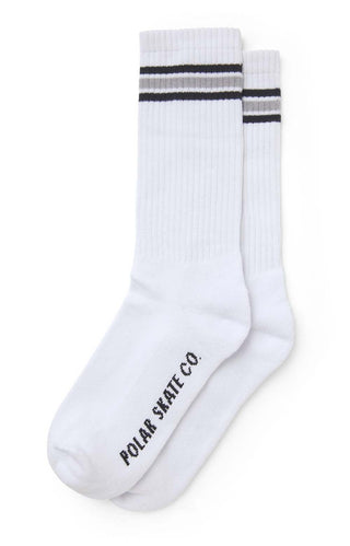 Stripe Socks  - White/Grey