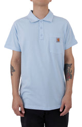 (103569) Force Delmont S/S Polo Shirt - Powder Blue