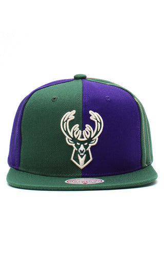 NBA What The Pinstripe Snap-Back Hat - Bucks