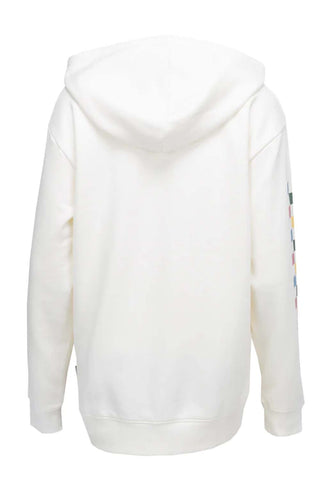 Wyld Tangle BFF Hoodie - Multi Color Checker/White