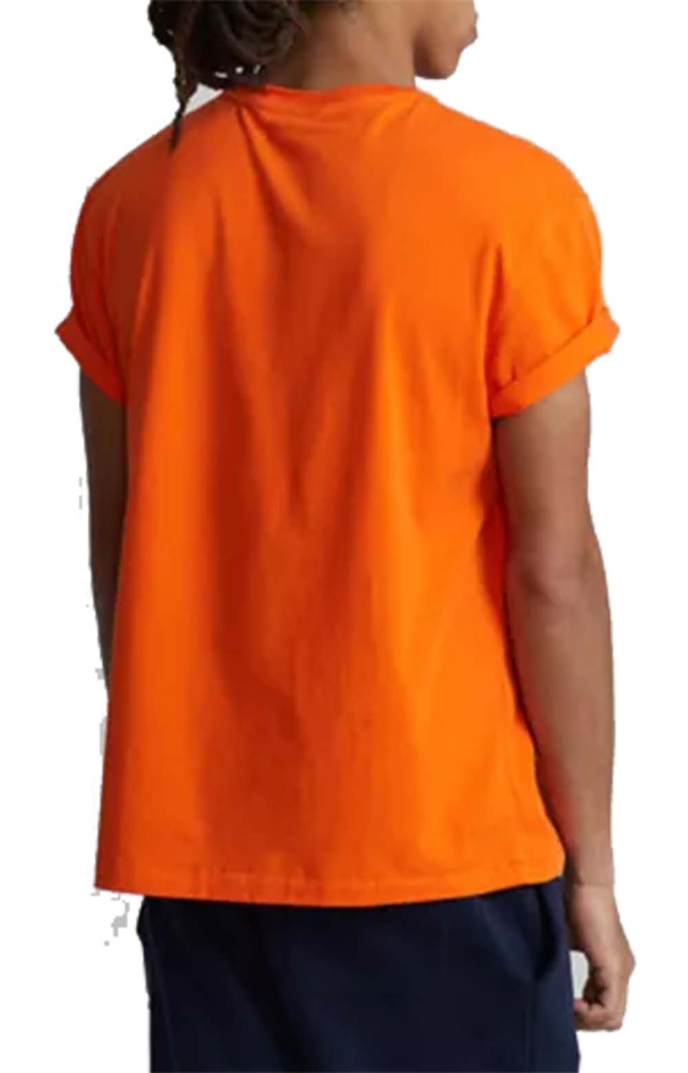 Classic Fit Big Pony Logo T-Shirt - Orange/Navy