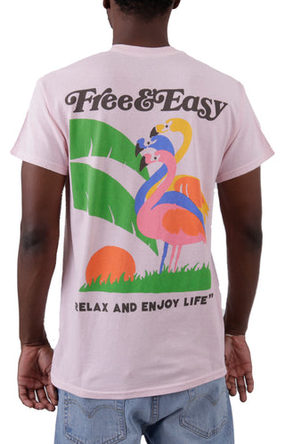 Flamingos T-Shirt - Pale Pink
