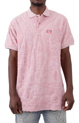 Cruz Zephyr Jacquard Terry Polo Shirt