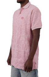 Cruz Zephyr Jacquard Terry Polo Shirt