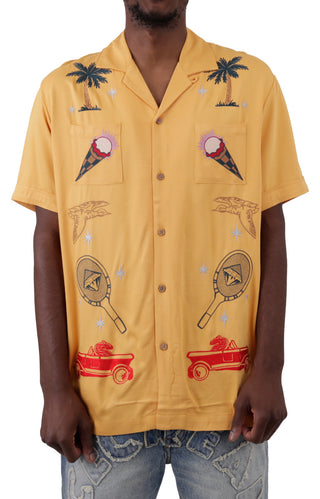 Lebowski SS Woven Button-Up Shirt