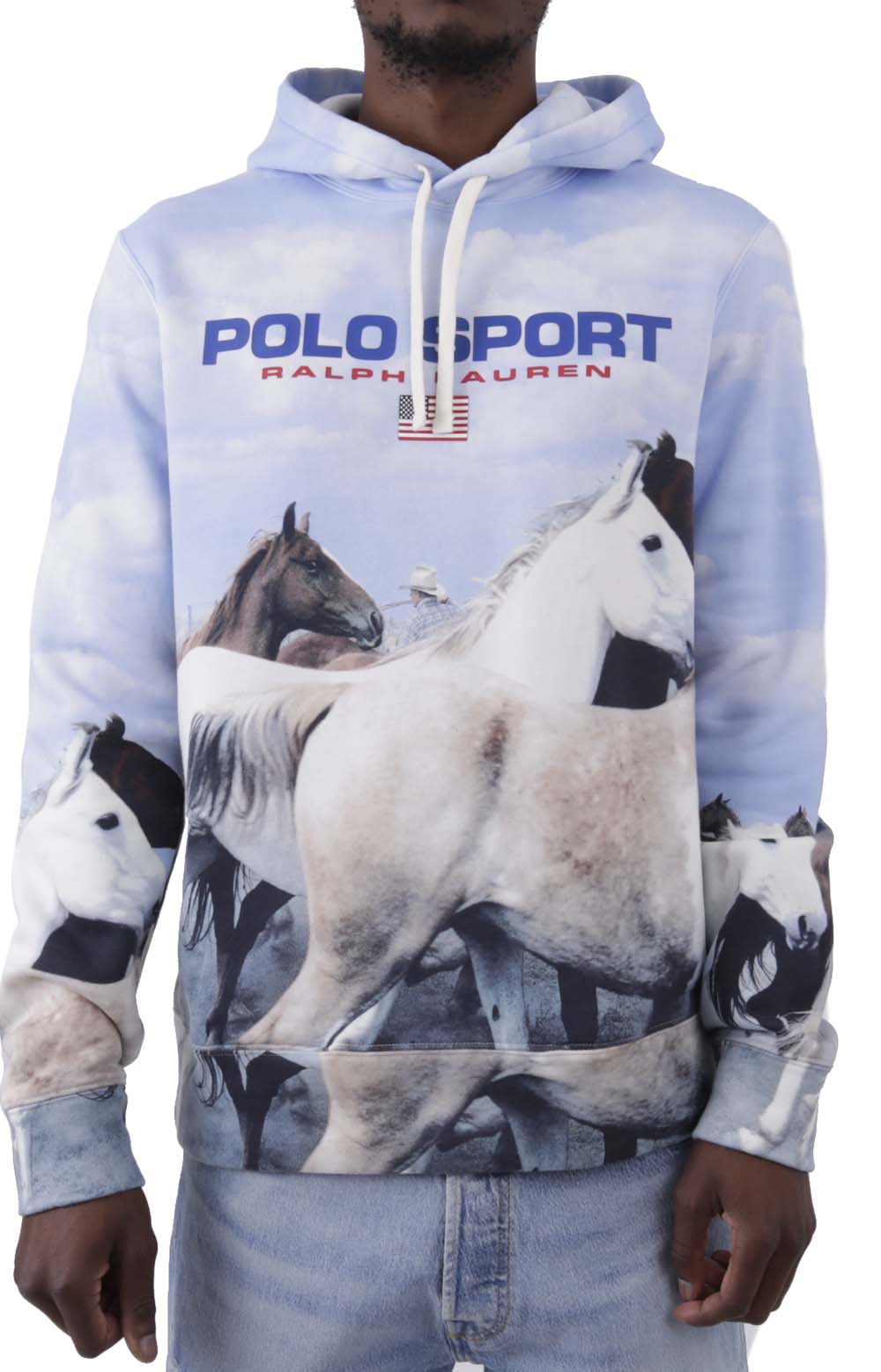 Polo Sport Wild Horses Hoodie - Running Horses Print