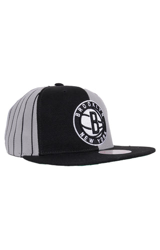 NBA What The Pinstripe Snap-Back Hat - Nets