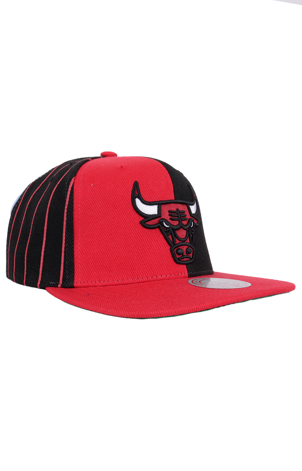 NBA What The Pinstripe Snap-Back Hat - Bulls