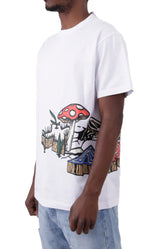 Mushroom Emblem Tee - White