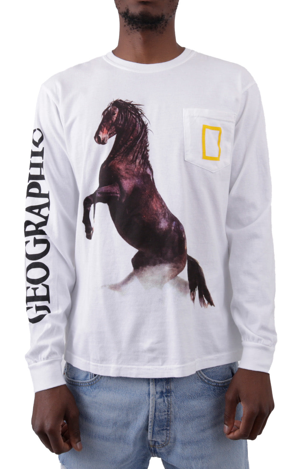 x National Geographic Wild Horses L/S Shirt - White